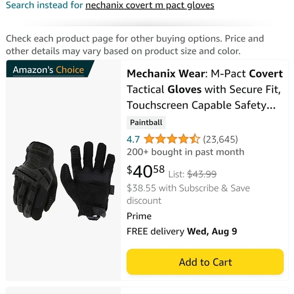 Mechanix wear covert m pact gloves - Picture 2 of 4